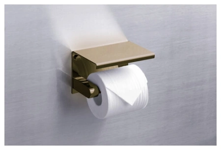 Держатель туалетной бумаги с полкой RUSH Edge ED77141 Bronze